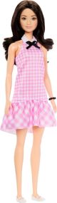 BARBIE FASHIONISTA VESTIDO CUADROS ROSA
