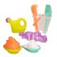 SET PLAYA-CUBO D18CM+PALAS 27CM+REGADERA+3 ACC