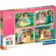 PUZZLE 4 EN 1 - DISNEY PRINCESS - PUZZLE PROGRESIVO
