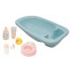 BAÑERA AZUL PARA MUÑECOS CON 7 COMPLEMENTOS