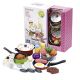 SET MENAJE COCINA METÁLICO COLORES 22 PIEZAS