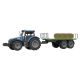 TRACTOR AZUL CON REMOLQUE  FRICCION LUCES Y SONIDO