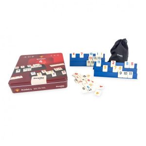 RUMMY 4 JUG. CAJA DE METAL